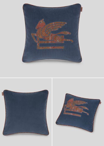 Ribbed velvet cuscino etro - ribbed,